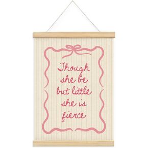 Wheatwin Baby Girl Nursery Decor, Baby Girl Room Decor, I’m Literally Just A Girl Wooden Poster Hanger, Pink Bow Coquette Trendy Preppy Girly Wall Decor, 12x16 Inch in Saudi Arabia