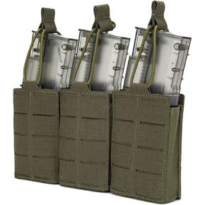 Tactical Mag Pouch Laser Cutting Molle Mag Pouch Triple Mag Pouch Open Top Mag Pouch for Magazine Holster for Tactical Bag Accessories Holder in Saudi Arabia