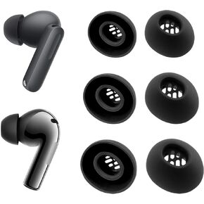 Replacement Silicone Ear Tips for OnePlus Buds 4 / Buds 3 / Buds Pro 3 / Buds Pro 2 / Nord Buds 3 / Nord Buds 3 Pro Earbuds, 3 Pairs (Black, S/M/L) in Saudi Arabia