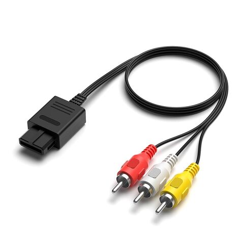 Y.D.F AV Cable for N64, AV Cable Composite Video Cord Compatible with N64 /SNES/NGC/SFC 6 Feet (Plug and Play) in Saudi Arabia