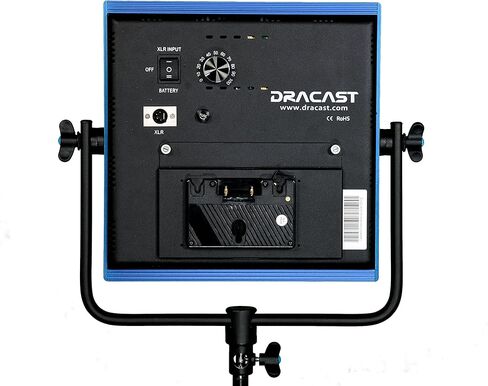 مجموعة مصابيح Dracast Pro Series LED1000 Daylight LED 3 مع لوحات بطارية ذهبية وحوامل إضاءة in Saudi Arabia