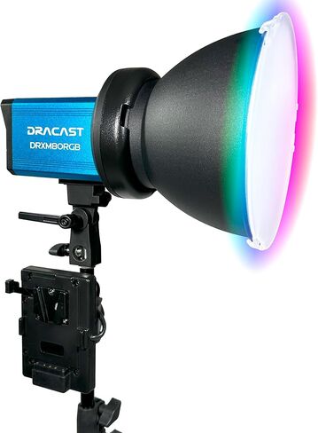 مجموعة مصابيح Dracast X Series M80 RGB و4 مصابيح LED ثنائية اللون مع حقيبة سفر مصبوبة بالحقن in Saudi Arabia
