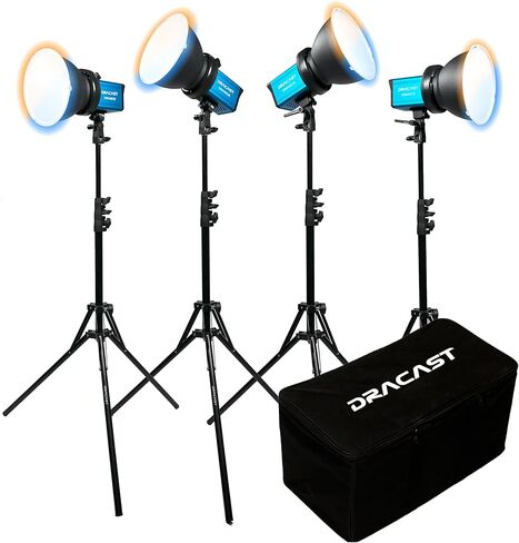 Dracast X Series M80 Bi-Color LED 4 Light Kit with Nylon Padded Travel Case in Saudi Arabia