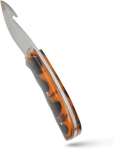 سكين خطاف ذو نصل ثابت، سكين معالجة حقل تانغ كامل 6.5 بوصة - مقبض من الراتنج، غمد جلدي متضمن، للتسلخ، الصيد، في الهواء الطلق 8016RP in Kuwait