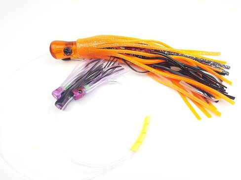 Lobo Lures Skipjack Huybrid & Squidnation Slammer الأرجواني والبرتقالي Crush Tuna Slayer Daisy Chain صنع في الولايات المتحدة الأمريكية in Saudi Arabia