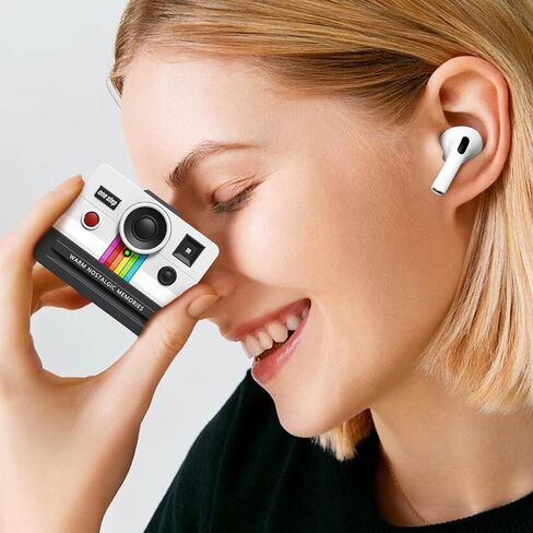 حافظات ريترو لأجهزة Apple Airpods iPods Pro 3 غطاء حافظة 2025 - VISOOM مصمم لطيف من السيليكون Airpods iPods Pro الجيل الثالث مع ملحقات Airpod، حافظات حماية Airpod iPod Pro3 - أبيض in Kuwait