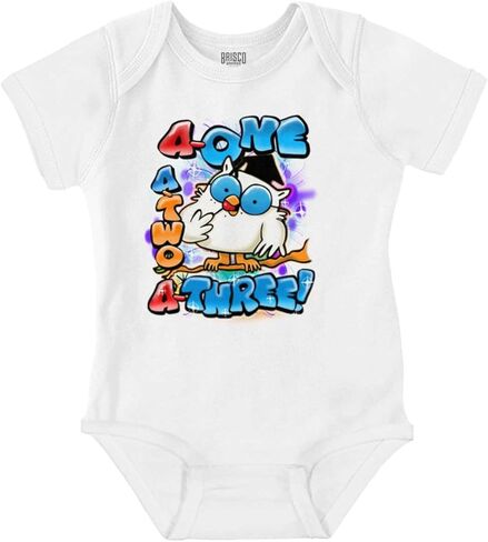 Brisco Brands Airbrushed Tootsie Roll Pop Counting Baby Romper الأولاد والبنات in Saudi Arabia