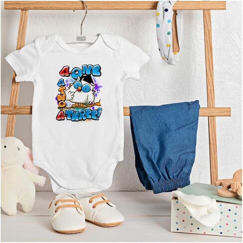Brisco Brands Airbrushed Tootsie Roll Pop Counting Baby Romper الأولاد والبنات in Kuwait