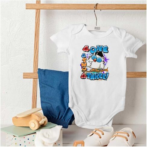 Brisco Brands Airbrushed Tootsie Roll Pop Counting Baby Romper الأولاد والبنات in Kuwait