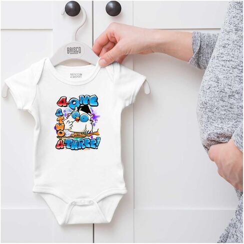 Brisco Brands Airbrushed Tootsie Roll Pop Counting Baby Romper الأولاد والبنات in Kuwait