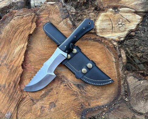 Tom Brown Tracker Knife Replica: Custom Handmade D2 Tracker Knife, Hunting Survival, Full Tang Fixed Blade, Scout Carry Knife in Saudi Arabia
