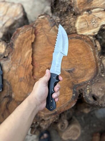 Tom Brown Tracker Knife Replica: Custom Handmade D2 Tracker Knife, Hunting Survival, Full Tang Fixed Blade, Scout Carry Knife in Saudi Arabia