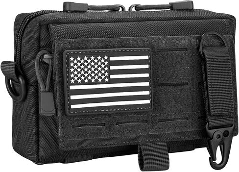 الحقيبة الإدارية التكتيكية Molle - منظم EDC مع سحاب الوصول السريع، حقيبة أدوات متوافقة مع MOLLE للحزام، في الهواء الطلق، دورية، الاستخدام اليومي in Kuwait
