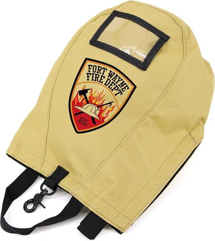 Lightning X Customizable Firefighter SCBA Mask Bag, Fleece Lined w/Embroidered Name - Ripstop Turnout Tan in Saudi Arabia