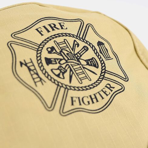 Lightning X Customizable Firefighter SCBA Mask Bag, Fleece Lined w/Embroidered Name - Ripstop Turnout Tan in Saudi Arabia