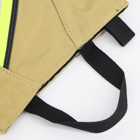 Lightning X Customizable Firefighter SCBA Mask Bag, Fleece Lined w/Embroidered Name - Ripstop Turnout Tan in Saudi Arabia