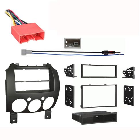 Harmony Audio متوافق مع Mazda Mazda2 2011 2012 2013 2014 Multi DIN ستيريو تسخير راديو تثبيت مجموعة أدوات القياس in Saudi Arabia