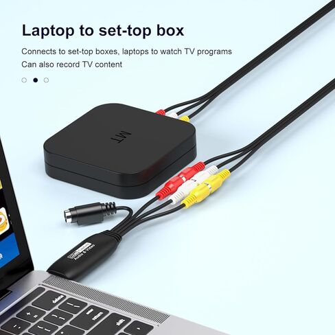بطاقة التقاط فيديو RCA، USB 2.0 VHS إلى محول رقمي، DVD RCA إلى محول صوت USB، تحويل رقمي من VHS VCR Mini DV للتحويل من شريط الفيديو إلى تخزين الكمبيوتر in Kuwait