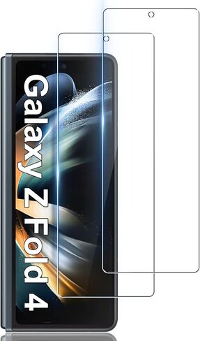 LYWHL 2-Pack for Samsung Galaxy Z Fold 4 Screen Protector, HD Clear Tempered Glass Protector Film for Galaxy Z Fold 4 5G 6.2 Inch, Anti Scratch Bubble Free Case Friendly Easy Install - Transparent in Saudi Arabia