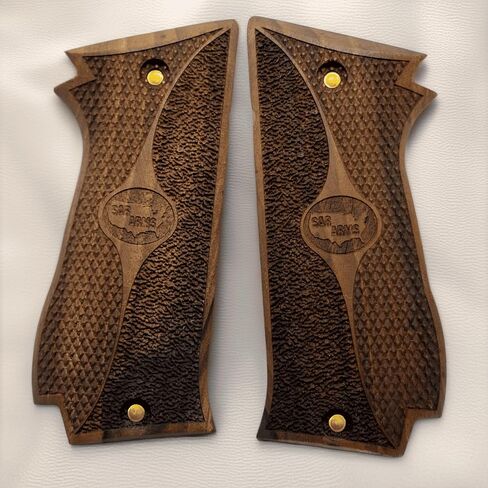 Grip Panels Compatible with SAR Arms K2 .45 Premium Handcrafted Walnut & Exotic Material Options Precision Compatibility in Saudi Arabia