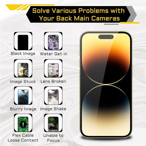 for iPhone 14 Pro Max Rear Camera Replacement for iPhone 14promax 48MP Main Back Camera Replace Full Repair Tools Kit with Magnetic Pad Screwdriver A2651 A2893 A2894 A2895 A2896 in Saudi Arabia