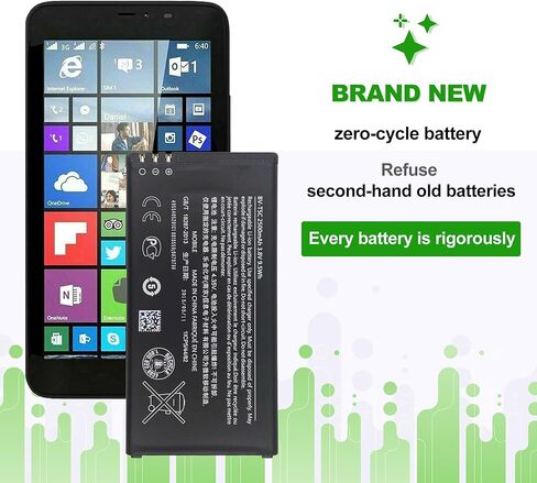 بطارية BV-T5C 3.8 فولت 2500 مللي أمبير، متوافقة مع هاتف لوميا 640، نوكيا RM-1073، تأتي مع أداة تركيب البطارية in Kuwait