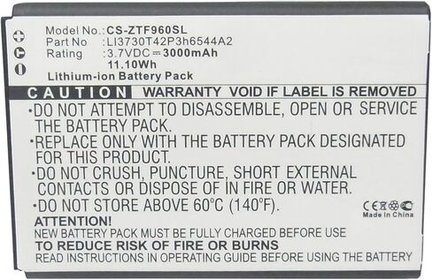 ALLC Replacement Battery for ZTE MF279/MF286/MF96/MF96U/SRQ-Z289L/Z289/Z289L,PN:LI3730T42P3h6544A2,3000mAh in Saudi Arabia