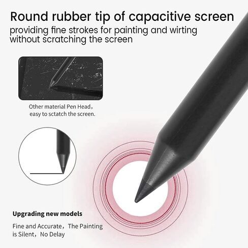 Universal Stylus Pen 2 in 1 Capacitive Stylus Pen with Round Tip High Sensitivity and Precision Touch Screen Pen Touch Screen Devices for All Capacitive Touch Screen Cell Phones Tablets Laptops16 cm in Saudi Arabia
