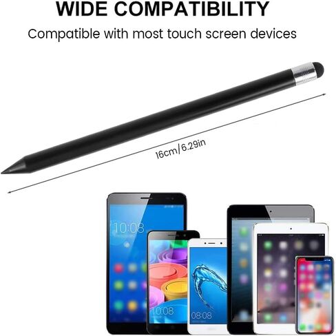 Universal Stylus Pen 2 in 1 Capacitive Stylus Pen with Round Tip High Sensitivity and Precision Touch Screen Pen Touch Screen Devices for All Capacitive Touch Screen Cell Phones Tablets Laptops16 cm in Saudi Arabia