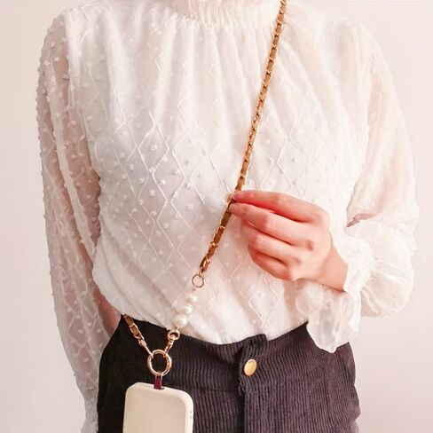Long Mobile Phone Lanyard, Crossbody Mobile Phone Strap, Fashionable Women in Saudi Arabia