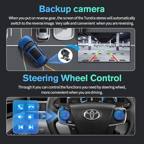4G+64G Android 13 Car Radio for Toyota RAV4 2013-2018,10" Touch Wireless Carplay&Android Auto Support Touchscreen Radio Upgrade with AHD Camera,GPS Navigation,SWC,WiFi,FM,Bluetooth in Saudi Arabia