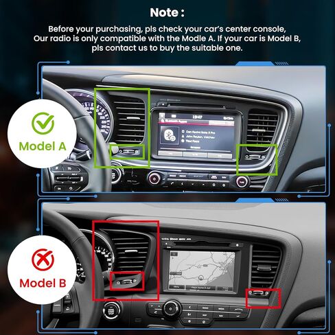 ستيريو سيارة 4G+64G لسيارة KIA Optima K5 2013 2014 2015، 9 بوصة Android 13 شاشة تعمل باللمس راديو Optima مع CarPlay اللاسلكي، Android Auto، GPS Navi، 5G WiFi، بلوتوث 5.2، كاميرا خلفية عالية الدقة، SWC، راديو FM in Kuwait