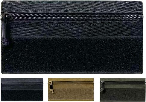 Tactical Admin Zipper Pouch with Hook and Loop, Carry On Bag Insert EDC Organizer Utility Storage Pocket Wallet for Snack Backpack Accessories Chest Ring in Saudi Arabia