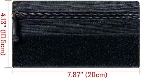 Tactical Admin Zipper Pouch with Hook and Loop, Carry On Bag Insert EDC Organizer Utility Storage Pocket Wallet for Snack Backpack Accessories Chest Ring in Saudi Arabia