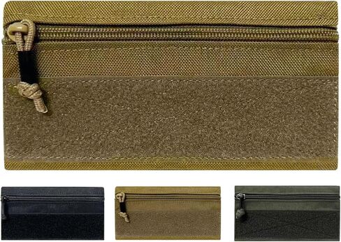 Tactical Admin Zipper Pouch with Hook and Loop, Carry On Bag Insert EDC Organizer Utility Storage Pocket Wallet for Snack Backpack Accessories Chest Ring in Saudi Arabia