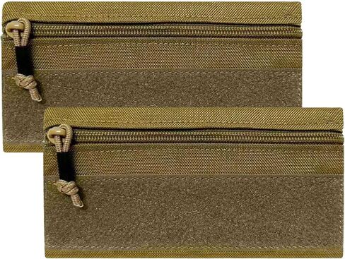 Tactical Admin Zipper Pouch with Hook and Loop, Carry On Bag Insert EDC Organizer Utility Storage Pocket Wallet for Snack Backpack Accessories Chest Ring in Saudi Arabia
