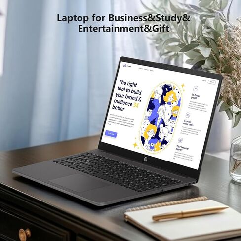 HP 255 G10 Business and Study Laptop 2026 Updated, 15.6" FHD, AMD Ryzen 7 7730U (16GB RAM | 512GB SSD), Numeric Keypad, Webcam, Windows 11 Pro+ Copilot AI with Patented Laptop KB Kit in Saudi Arabia
