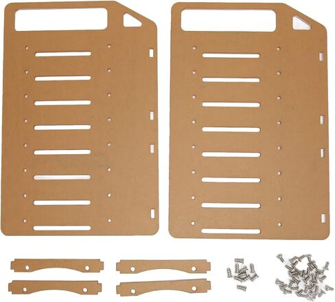 Dioche أكريليك حامل القرص الصلب DIY مع تصميم متعدد الطبقات وفتحات تركيب دقيقة، مناسب لمحركات الأقراص مقاس 3.5 بوصة ومراوح 8 سم، مصنوع من مادة أكريليك عالية الجودة. (8 طبقات) in Kuwait