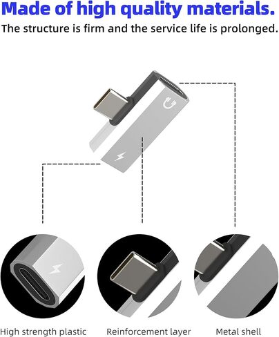 USB C إلى سماعة الرأس جاك سبليتر (2 حزمة) لهاتف iPhone 17 16 15 Pro Max مزدوج النوع C محول كابل Aux محول شحن شاحن منفذ طاقة صوت أنثى لأجهزة Apple لأجهزة Ipad متوافق مع Samsung Galaxy in Kuwait