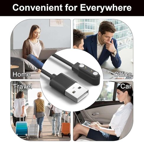 Compatible for Jacoosa TG38, QONBINK TG38, GanopterygonTG38 Smart Watch Charger 2-Pack Magnetic Charging Cable USB Charging Cord in Saudi Arabia