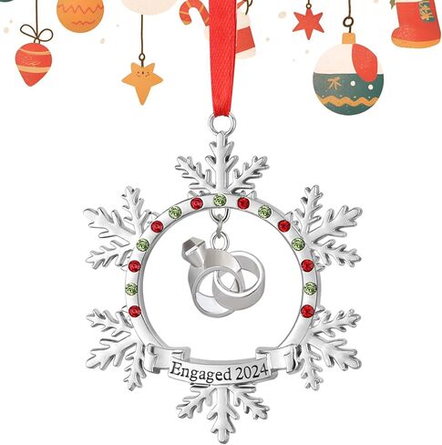 لدينا أول عيد الميلاد الجديد زخرفة المنزل 2025 الفضة هدية هووسورمينغ المعادن عيد الميلاد ندفة الثلج مع تعليق مفتاح زخرفة مضحك عطلة عيد الميلاد تذكار قلادة الديكور in Kuwait