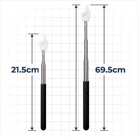Retractable Finger Pointer Sticks, Foldable Retractable Long Finger Pointer Sticks for Schools, a Classroom Essential. in Saudi Arabia