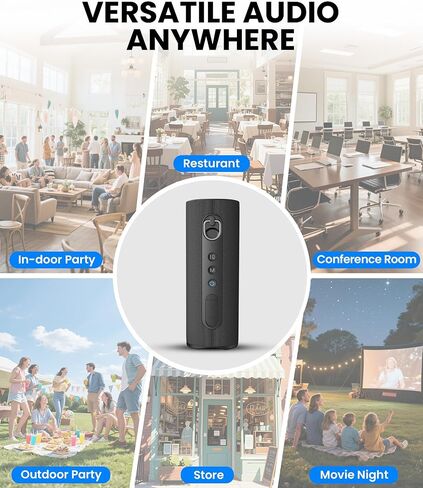 Avantree Harmony A1 Solo - مكبر صوت بلوتوث مع توسيع Auracast، وظيفة إضافية قابلة للتوسيع لنظام Harmony A1، 3 أوضاع صوت EQ، صوت واضح وغني للمنزل، الاستماع المشترك والأماكن الصغيرة in Kuwait