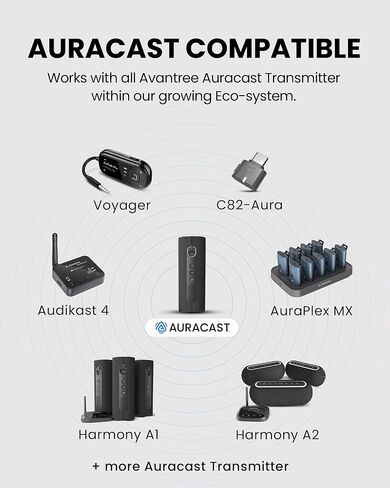 Avantree Harmony A1 Solo - مكبر صوت بلوتوث مع توسيع Auracast، وظيفة إضافية قابلة للتوسيع لنظام Harmony A1، 3 أوضاع صوت EQ، صوت واضح وغني للمنزل، الاستماع المشترك والأماكن الصغيرة in Kuwait