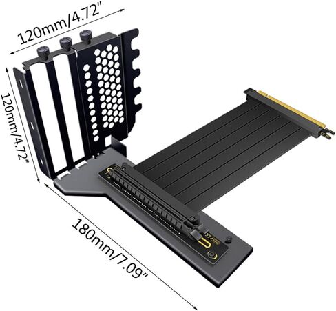 Universal Vertical GPU Bracket Holder with Ultra PCIe 4.0 3.0 X16 Gen4/3 Riser Cable 7PCI VGA RTX 4090 GPU Mount Kit in Kuwait
