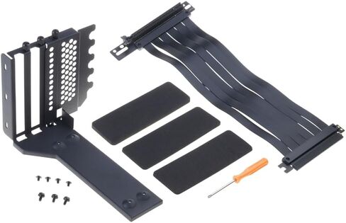 Universal Vertical GPU Bracket Holder with Ultra PCIe 4.0 3.0 X16 Gen4/3 Riser Cable 7PCI VGA RTX 4090 GPU Mount Kit in Kuwait