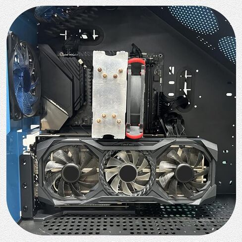 Universal Vertical GPU Bracket Holder with Ultra PCIe 4.0 3.0 X16 Gen4/3 Riser Cable 7PCI VGA RTX 4090 GPU Mount Kit in Kuwait