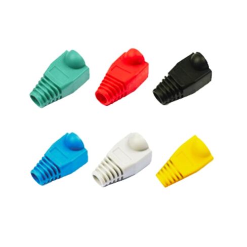 أحذية تخفيف الضغط RJ45 لأغطية موصل كابل الشبكة المحلية إيثرنت Cat6/Cat5e، وكابلات الشبكات (عبوة من 100) in Kuwait