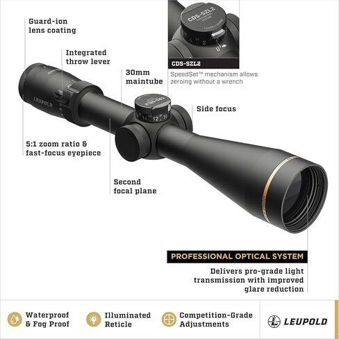 Leupold VX-5HD Gen 2 Rifle Scope 3-15x50 (30mm) CDS-SZL2 Side Focus Illum. FireDot Duplex in Saudi Arabia