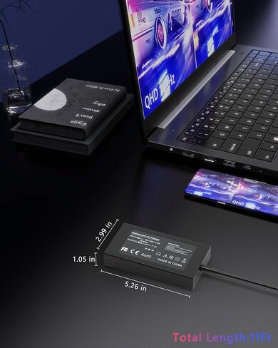 شاحن كمبيوتر محمول بقوة 135 واط، متوافق مع أجهزة الكمبيوتر المحمولة Acer Nitro 5 Gaming AN515-55 AN515-54 AN515-53 AN515-51 AN515-44، Nitro V15 V16 V17، N18C3 N18C4 N17C1 محول تيار متردد مزود بشحن سريع in Kuwait